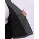 thumbnail image 5 of Agnes Orinda Blazers de Talla Grande para Mujeres Casual de Negocios Cuadros Solapa con Muesca Manga Larga Chaqueta con Botones y Bolsillos 1X Gris, 5 of 8