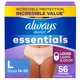 thumbnail image 1 of Always Discreet Incontinencia Talla L - 56 unidades sin perfume, 1 of 9