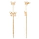 thumbnail image 2 of Aros Jessica Simpson Butterfly Drop Goldtone Mujer, 2 of 3