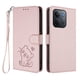 thumbnail image 1 of Xiaomi Redmi 15C 4G/5G Funda Billetera con Estampado de Gato, Rosa, 1 of 6