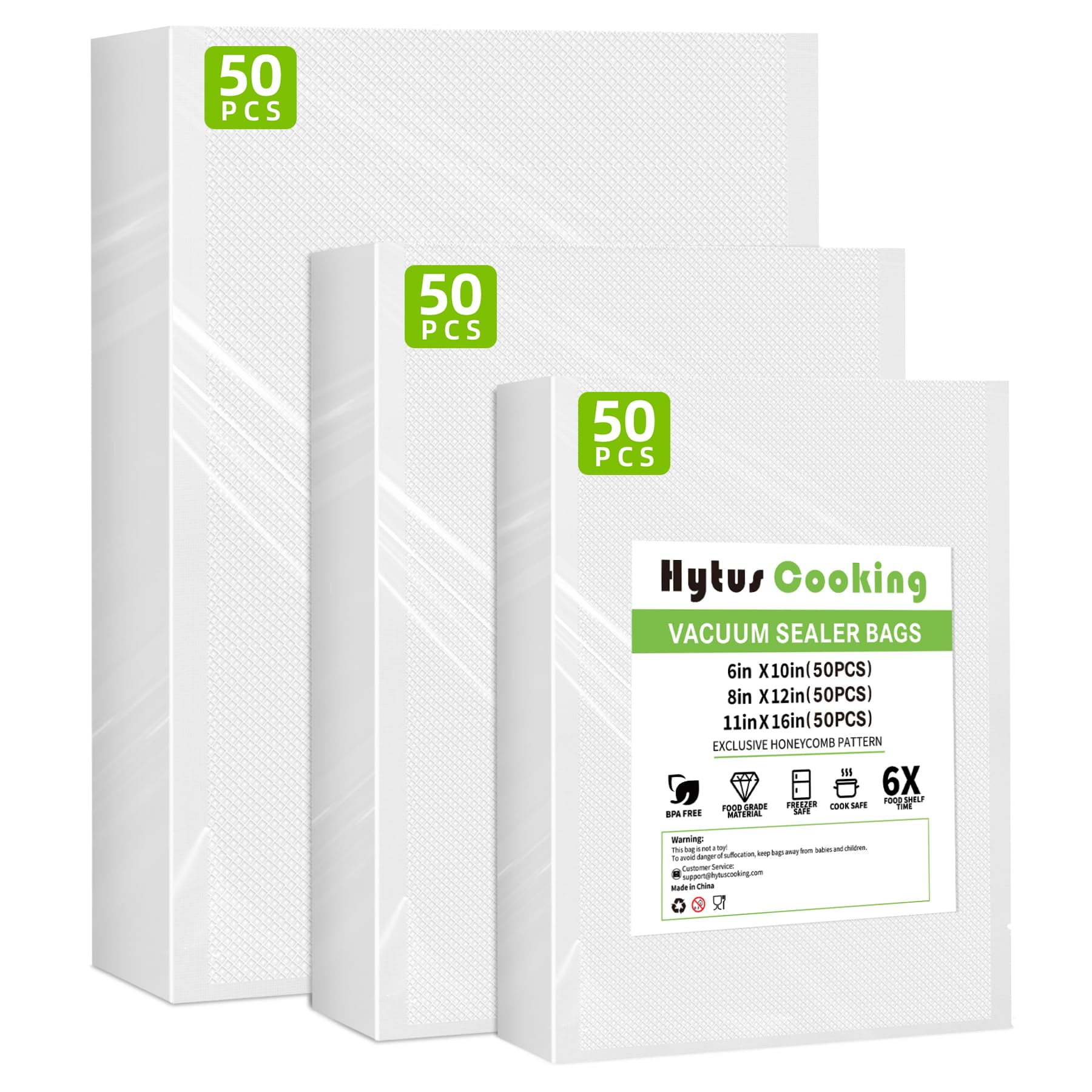 Bolsas Selladoras Al Vacío Hytus Cooking, Paquete De 150 Galones, 28 X 40 Cm, 20 X 30 Cm