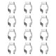 thumbnail image 3 of 12x Clips Soporte Para Lámpara De Tubo Integrado Tubo De Luz LED Sin Envoltura Para Pies, 3 of 5