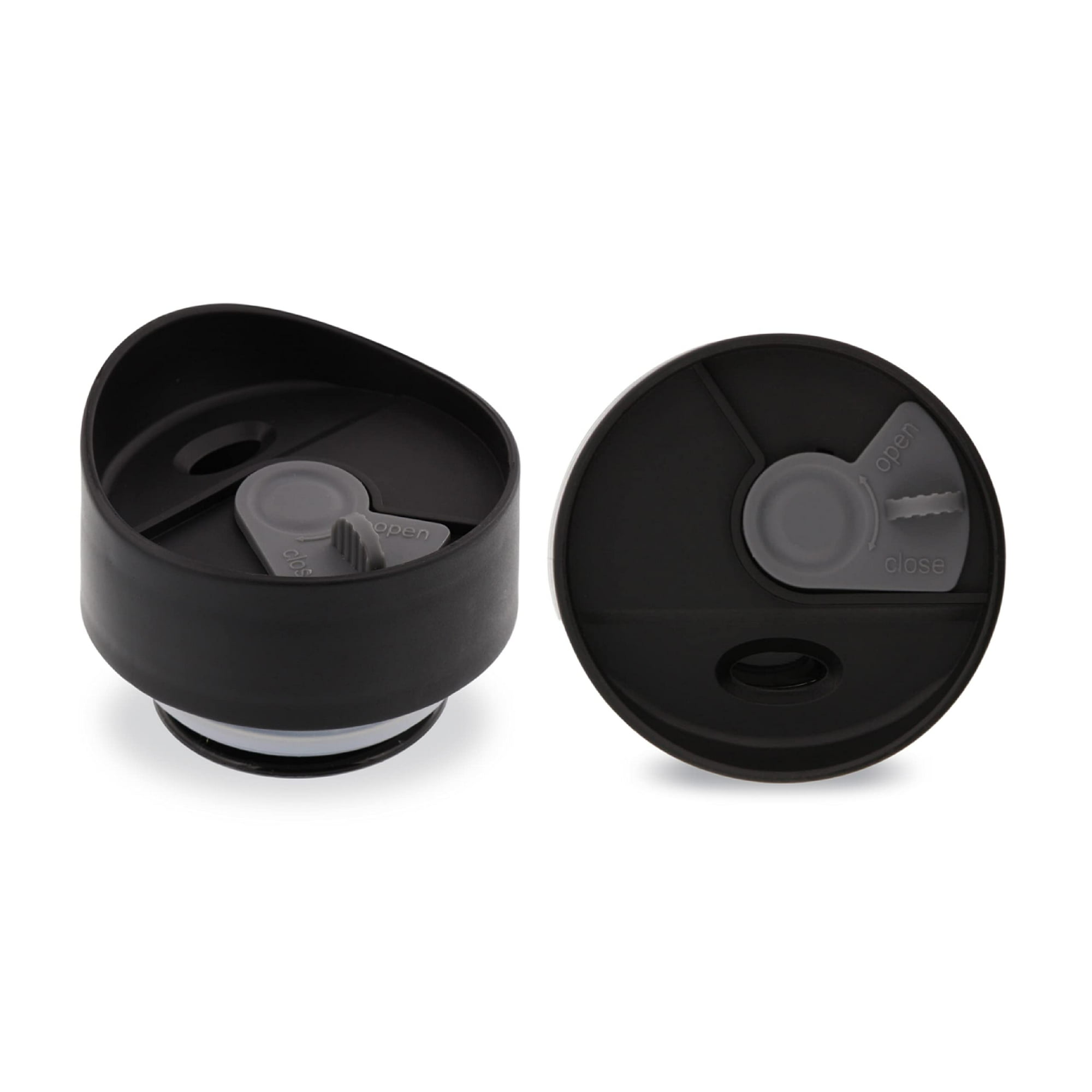 Vaso De Repuesto Con Tapa Reduce, 500 Ml, Paquete De 2, Color Negro Y Gris