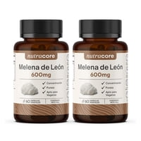 Melena De Leon 600Mg - Pack 2 X 60 Capsulas Vegetales Nutracore