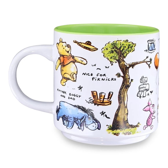 Taza de cerámica Disney Winnie the Pooh Allover Icons 380 ml