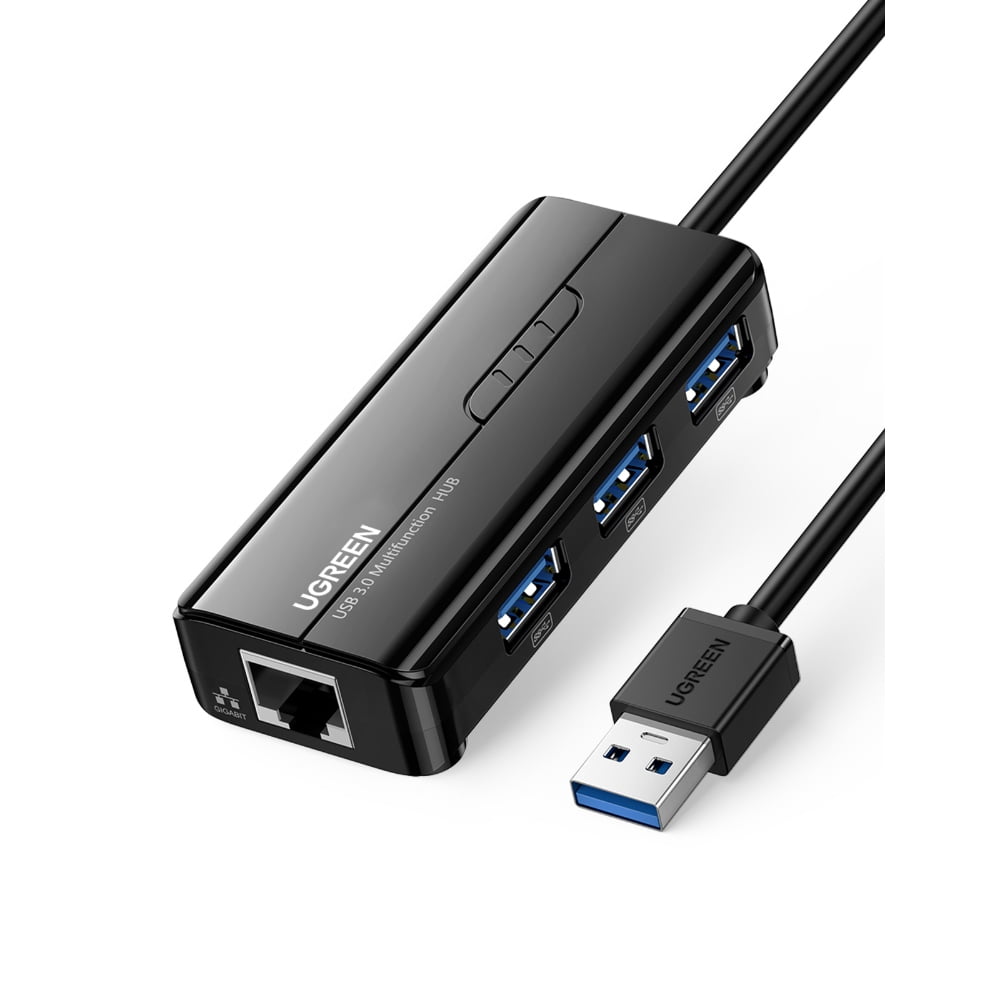 Ugreen - Hub Usb-a 3.0 / 3usb-a 3.0 + Rj45 Gigabit Negro 20265