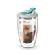 thumbnail image 1 of Taza Doble Fondo Hermético 450ml Turquesa, 1 of 8
