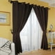 thumbnail image 4 of Set de Cortinas Rústica Con Argollas 8 Piezas Chocolate, 4 of 4