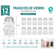thumbnail image 2 of Pack 12 Frascos Oso Vidrio 30ml con Tapa Ideal Recuerdos Dulces Eventos y Regalo, 2 of 2