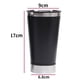 thumbnail image 2 of Vaso Térmico Cervecero Acero Inox Frio Y Caliente Premium Negro, 2 of 4
