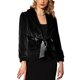 thumbnail image 1 of INSPIRE CHIC Abrigo de Piel para Mujer Moda Invierno Chaqueta Abierta Recortada Solapa Manga Larga Abrigo de Piel Sintética Esponjoso M Negro, 1 of 5