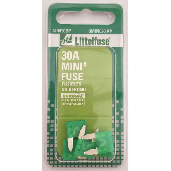 Fusible Littelfuse 0MIN030.VP miniatura 32 V 30 A, paquete de 5