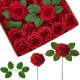 thumbnail image 1 of Rosas artificiales de espuma InnoGear, color rojo oscuro, 25 unidades, 1 of 7