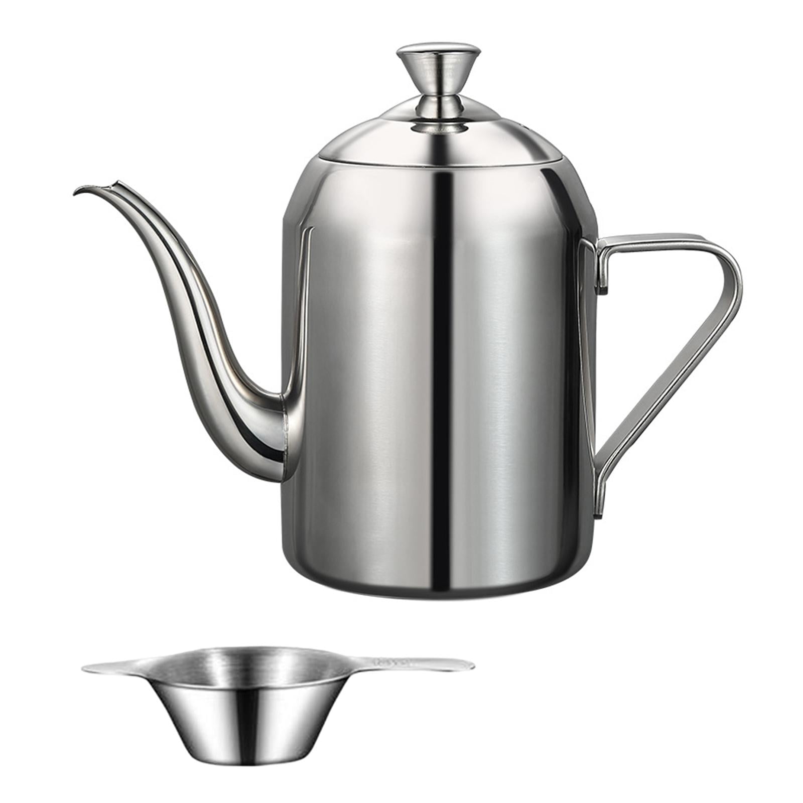 Magideal - Dispensador De De Aceite De Acero Inoxidable, Tarro De Almacenamiento, Botella De Aceite De Oliva, Contenedor De Almacenamiento De Aceite Con Malla Filtrante