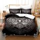 thumbnail image 2 of Skull Moth Bedding Set Single Double Size Cool Home Decor For Boys Adults Fashion Soft Bed Linen Gothic Wind Duvet Cover Set, 2 of 5