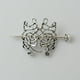 thumbnail image 1 of Viking Celtic Hair Clips - Silver Knotted Hairpin for Ladies & Women, 1 of 5