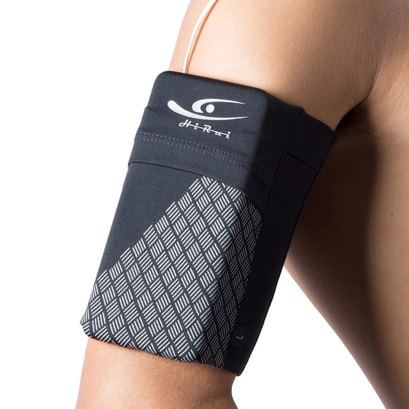 Banda para el brazo HiRui universal deportiva de 7" negra