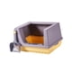 thumbnail image 5 of Caja De Arena Para Gatos, Bandeja De Arena, Lados Altos, Semicerrada, Ahorro De Espacio, Antisalpicaduras, Color Morado S, 5 of 5
