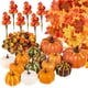 thumbnail image 1 of Set de hojas artificiales de arce y calabaza Whaline, 160 unidades, 1 of 6