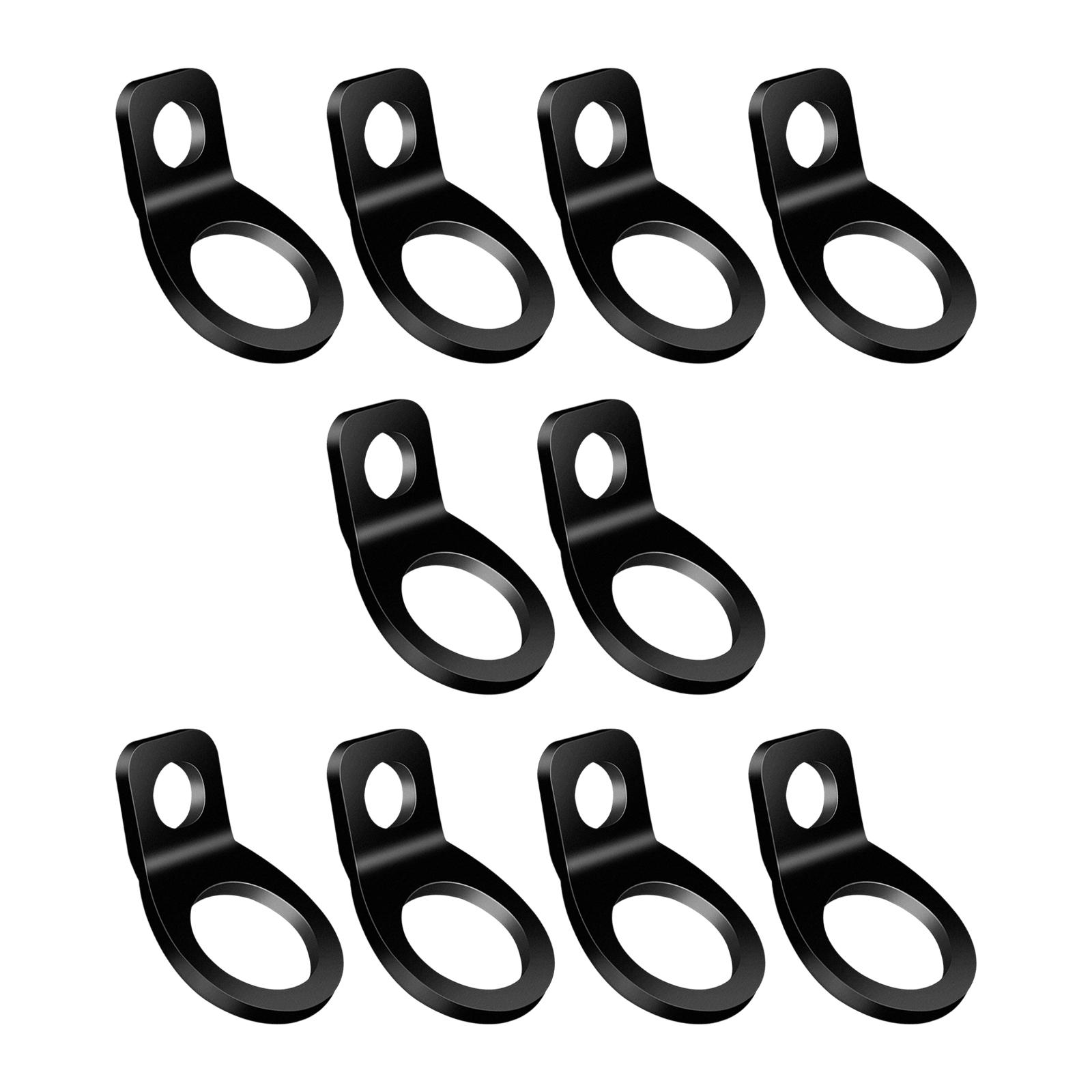 Ioensy - 10 Uds. Anillo Redondo Genérico Para Amarre De Coche, Ganchos De Anclaje, Anillos De Amarre Para Rv Atv