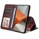 thumbnail image 3 of Funda Billetera para Xiaomi Redmi Note 13 Pro Plus 5G con Porta Tarjetas y Soporte Ajustable Marrón, 3 of 5