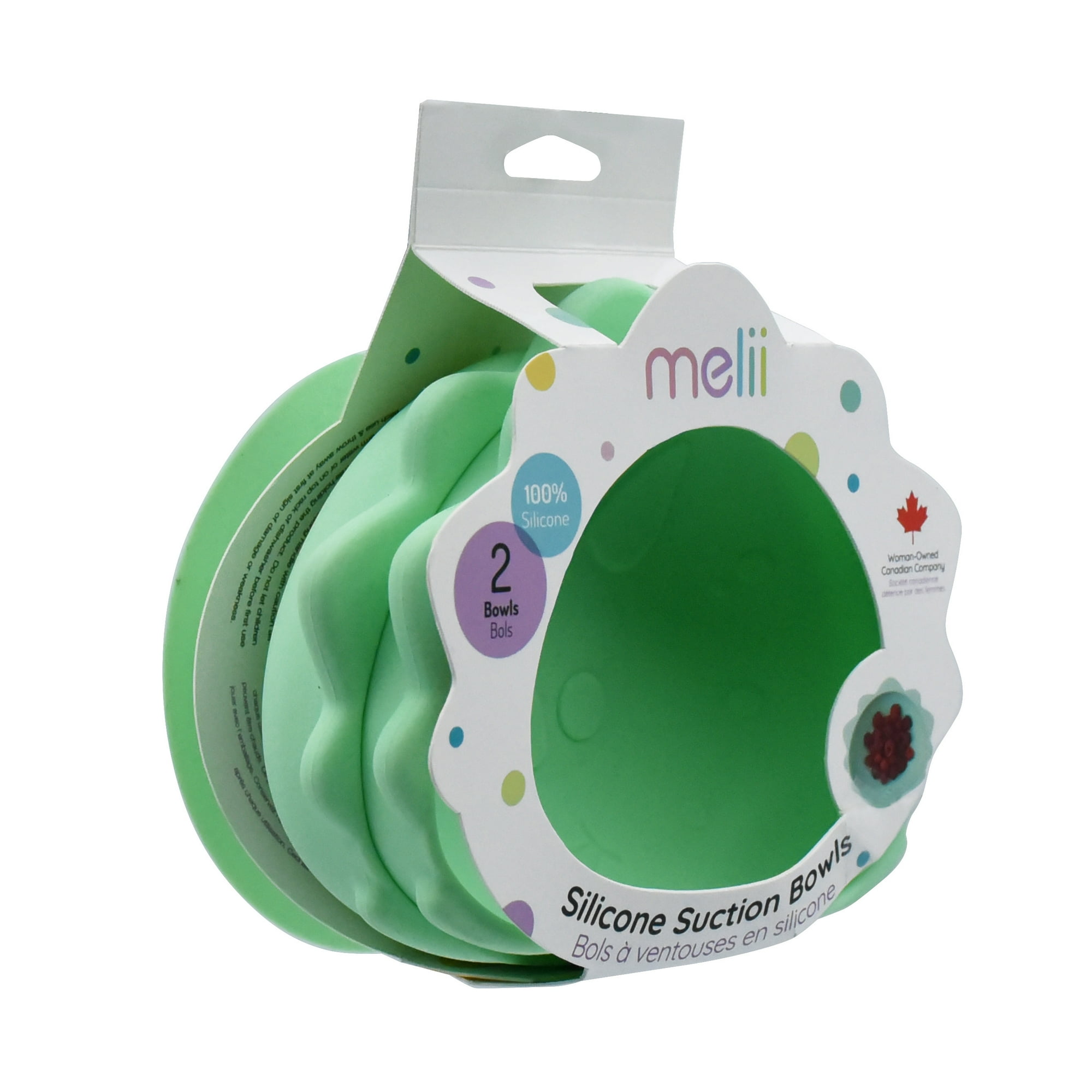 Melii - Pack De 2 Bowls De Silicona Con Succión Dino