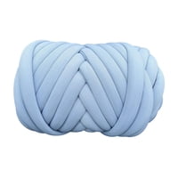 Magideal - Hilo Grueso, Hilo Tubular Jumbo, Hilo De Punto Para Brazo, Lavable, Suave, 500G, Tubo De Hilo Grueso Voluminoso, Hilo Para Cestas, Fabricación Cielo Azul