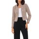 thumbnail image 1 of INSPIRE CHIC Chaqueta de Tweed para Mujer con Cuello Mao, Abierta y Recortada, Talla XS, Amarillo Rosa, 1 of 6