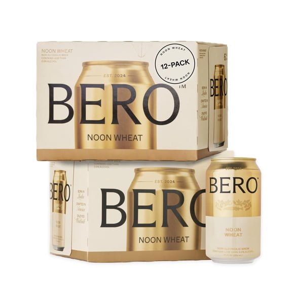 Cerveza sin alcohol BERO Noon Wheat, 12 unidades, light ale