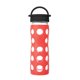 thumbnail image 1 of Botella de vidrio Lifefactory de 500 ml, libre de BPA, con funda, color Poppy, 1 of 5