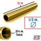 thumbnail image 5 of Tubo de latón K&S Precision Metals de 12 pulgadas x 1,3 cm de diámetro exterior x 0,04 mm de pared, 5 of 6