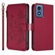 thumbnail image 2 of Funda Cartera Mariposa para [Motorola Moto G Play 2024 4G] con Soporte y Cremallera Rojo, 2 of 6