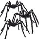 thumbnail image 1 of Decoración de arañas de Halloween JOYIN, paquete de 3, araña gigante de 1,6 m, 1 of 7