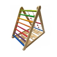 Genérico - Juego De Madera Triangulo Colores Pies Escalada 020 - Wcfs-15