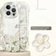 thumbnail image 3 of New Clear Phone Case With Wrist Strap Stand For Apple IPhone 14pro 14 Pro Max - Transparent Silicone Cover With Oil Painting Floral Design For IPhone 13, 13 Pro, And 13 Pro Max - Full Protection And A, 3 of 3
