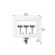 thumbnail image 2 of Aro De Luz Led Rectangular RL-18S Triple Soporte Celular, 2 of 4