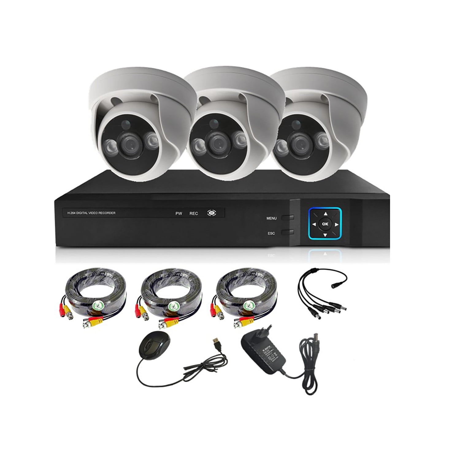 Vipa - Kit 3 Cámaras De Seguridad Interior Hd 1mp - I31l