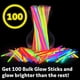 thumbnail image 3 of Paquete de fiesta Glow Sticks PartySticks, 100 pulseras y collares, 3 of 6