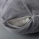 thumbnail image 5 of Funda de almohada decorativa EVOLIVE 66x66 cm Micromink Grey, 5 of 6