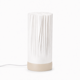 thumbnail image 1 of Lámpara LED USB Blanco Beige Regulable 3 Tonos Textura Plisada, 1 of 4