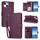 thumbnail image 2 of Funda Cartera Trébol para iPhone 13/iPhone 14 con Ranuras Tarjetas y Carga Inalámbrica Violeta, 2 of 6