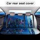 thumbnail image 5 of Zombi Disney-theme Car Rear Seat Covers Back Elastic Flexible Car Seat Covers Decorative Fits Most Cars 120x59x76cm, 5 of 6