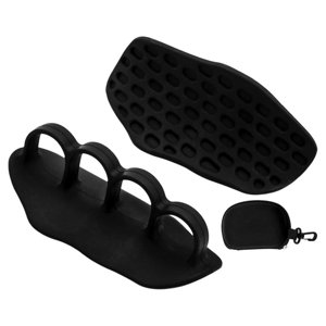 Ioensy - 1 Par De Agarres Para Levantamiento De Pesas, Agarres Para Entrenamiento De Calistenia, Mancuernas, Peso Muerto, Color Negro