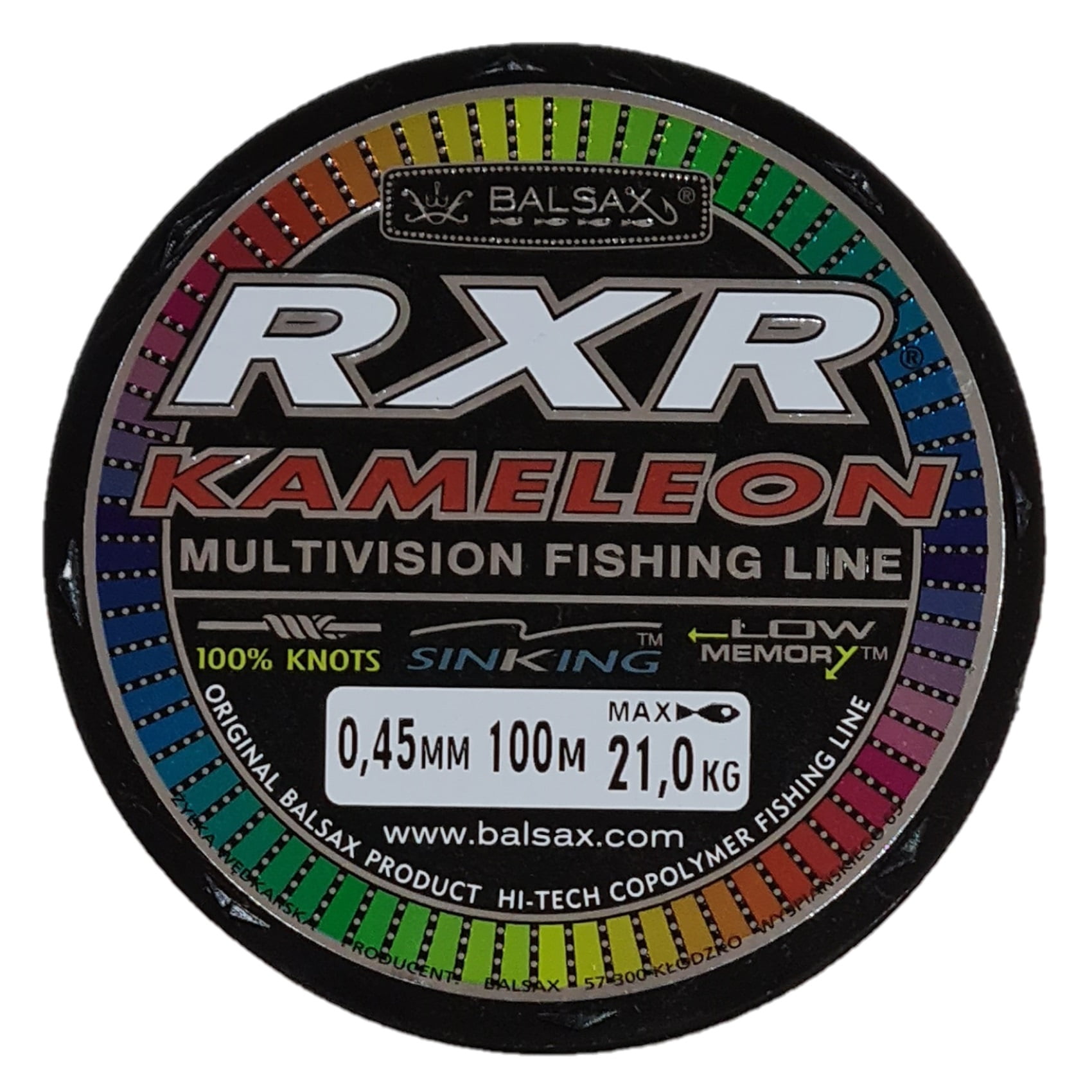 Balsax - Nylon Pesca Rxr Kameleo 0,45mm 100mt 21kg Dark Rubin