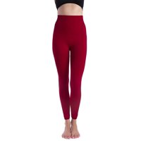 Homma - Leggings De Compresión Para Hombre, Cintura Alta, Control De Barriga, Color Rojo L