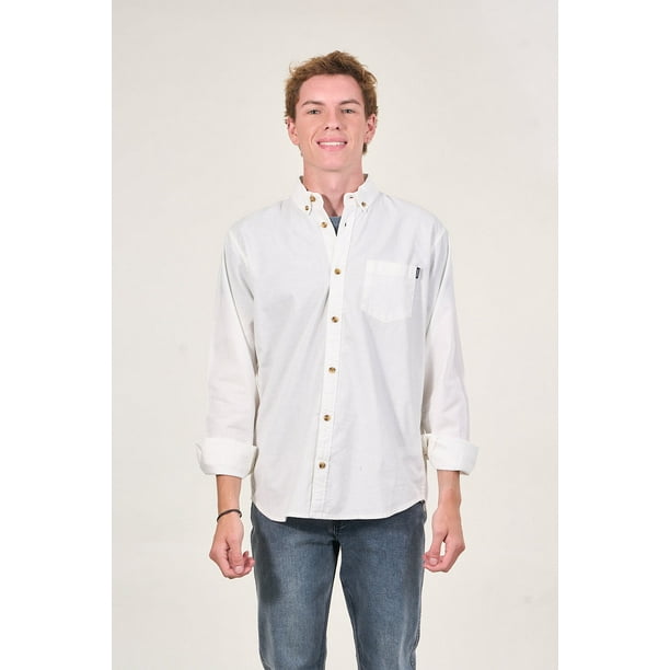Camisa Manga Larga De Algodón Procesada Wi5305