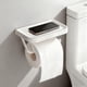 thumbnail image 1 of Portarrollos mioluo de pared sin taladro con repisa, 1 of 9