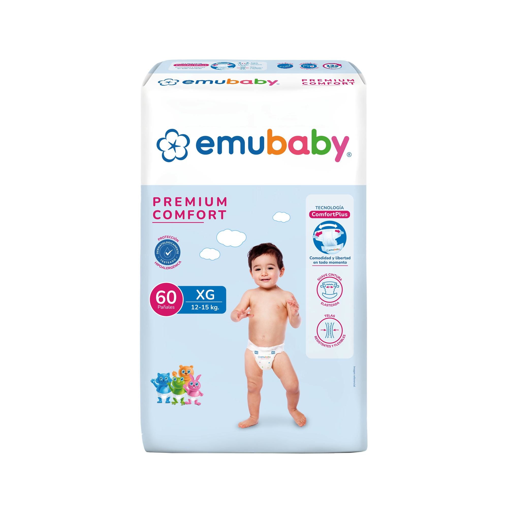Pañal Premium Comfort Xg 60 Un Emubaby