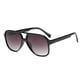 thumbnail image 2 of Gafas De Sol Freckles Mark Vintage Retro 70s Grandes Cuadradas Marco Aviador Negro 60, 2 of 2