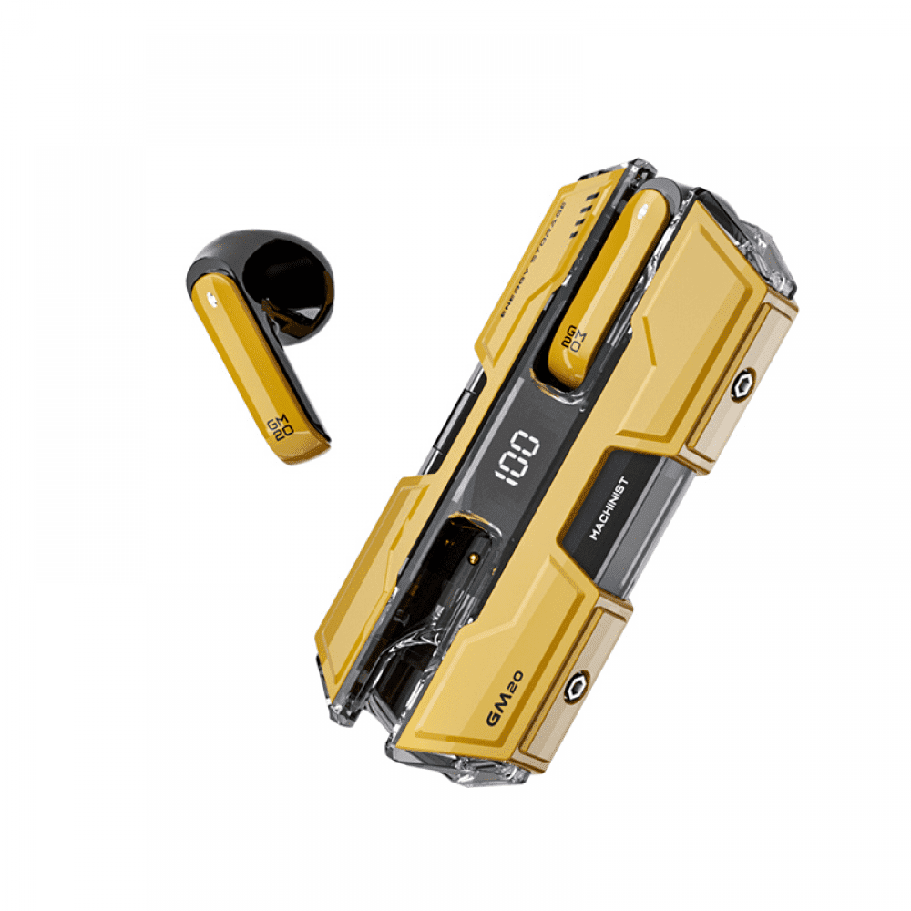 Aaronmei Auriculares Inalámbricos In-ear Tws Para Gaming Amarillo